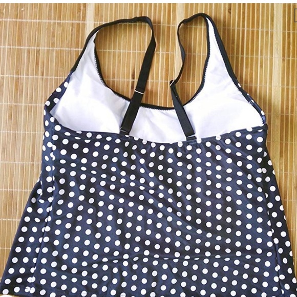 Two-Piece Polka Dot Tankini - Picture 3 of 5